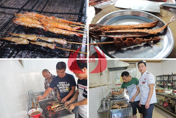 深圳西乡烧烤培训学员学习过程